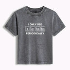 Trendy womens washed t-shirt with Japanese culture
