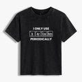 Trendy womens washed t-shirt with Japanese culture