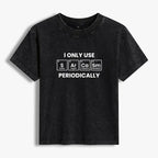 Trendy womens washed t-shirt with Japanese culture