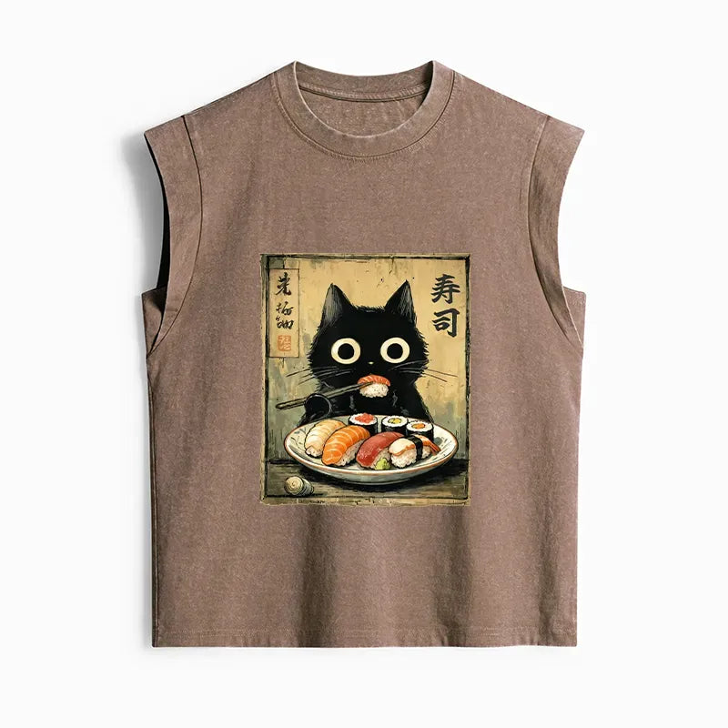 kyoto lion cat tank top best seller
