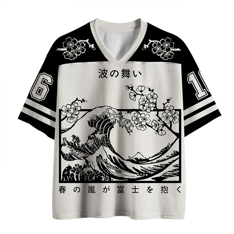 Vintage Kyoto Lion Mesh Jersey for Streetwear