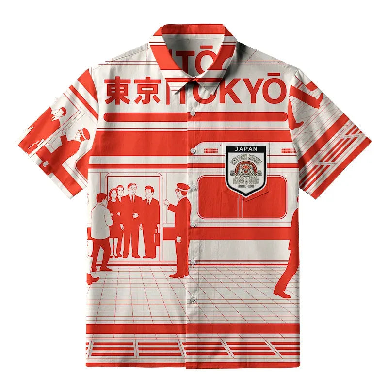 Japanese traditional button-up shirt