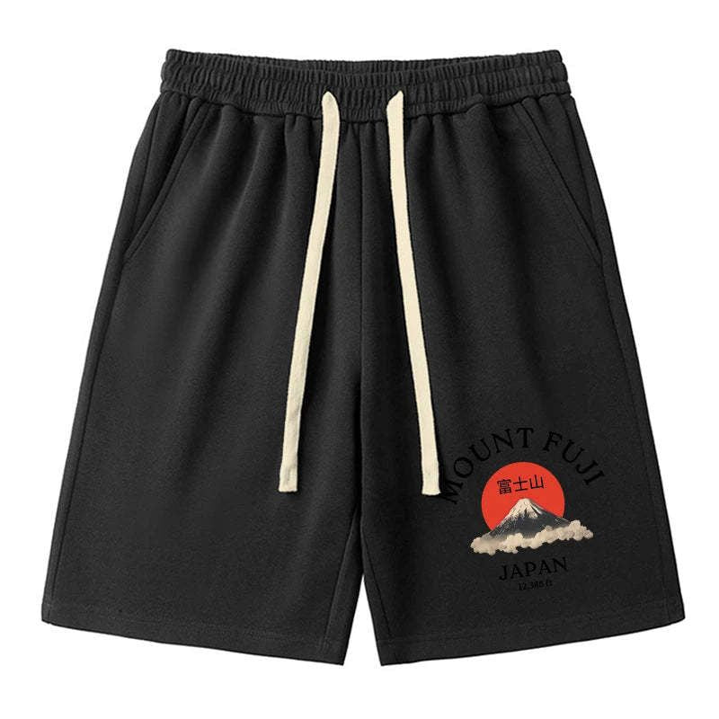Mount Fuji unisex shorts for summer