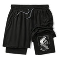 Kyoto-Lion Funny Capybara Riding A Bicycle Training Shorts