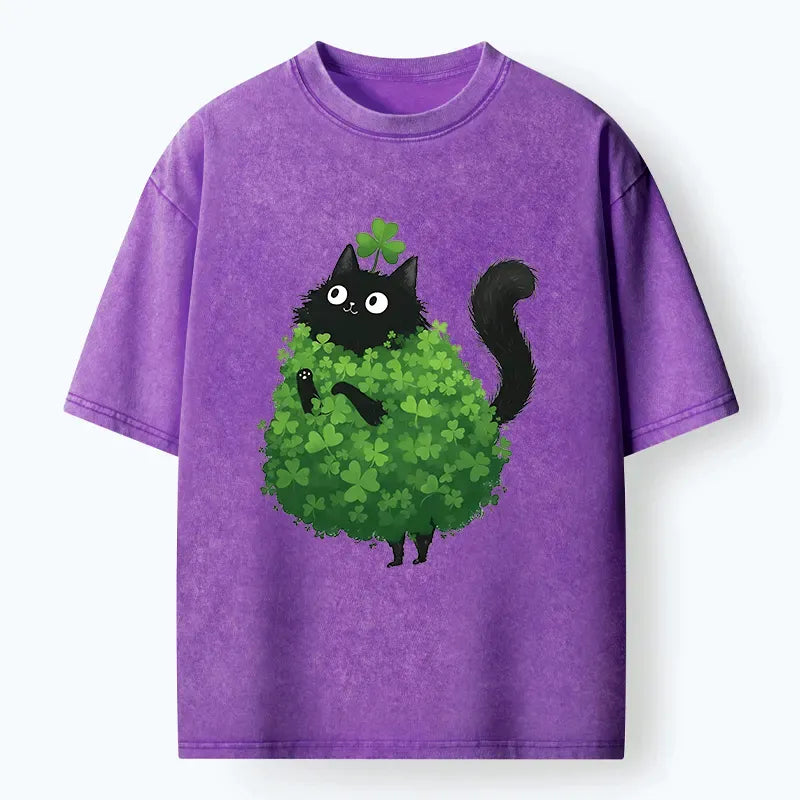 St. Patrick's Day Cat Washed Tee