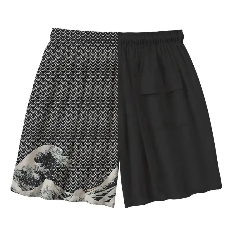 Japanese Aloha Swim Trunks for Men