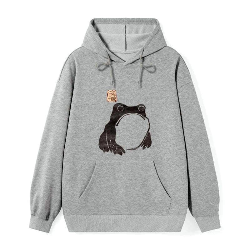 Japanese woodblock print frog hoodie