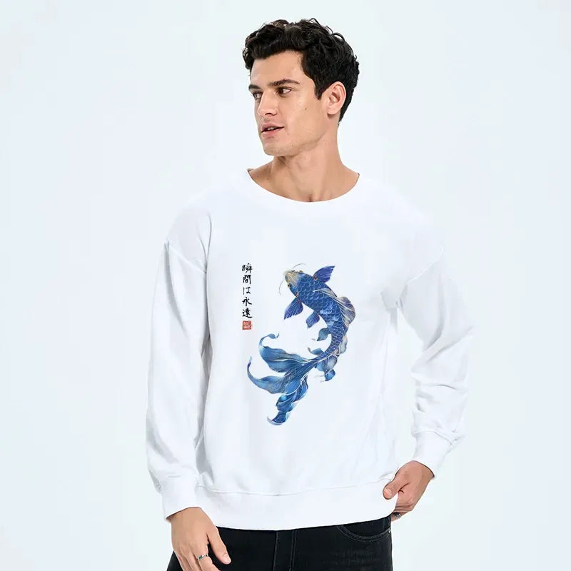 Kyoto lion koi art classic sweatshirt