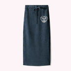 Kyoto-Lion Multidimensional Thinking And Rebellion Washed Terry Skirt