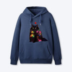 Cat Hoodie with Christmas Lights for Streetwear