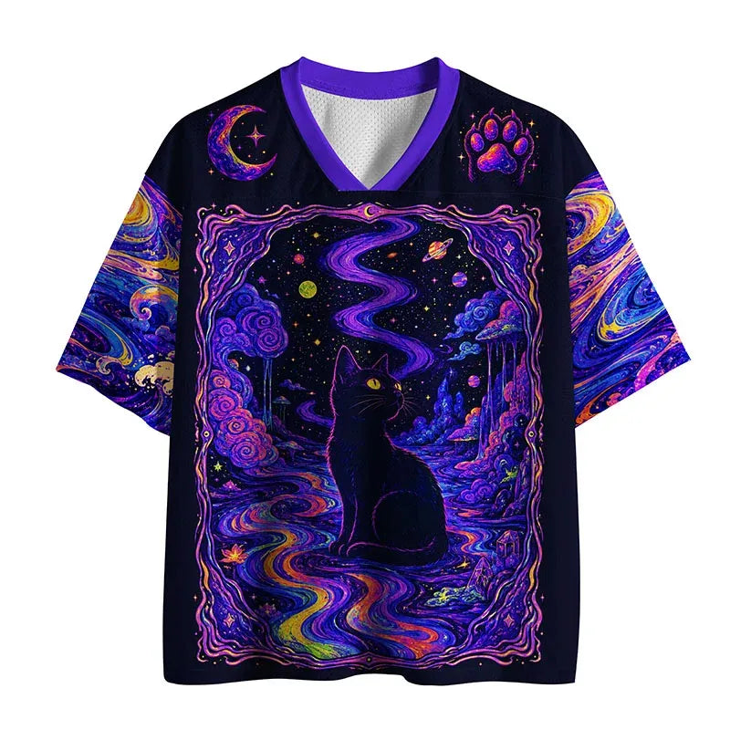 Kyoto-Lion Ghostly Black Cat Mesh Jersey