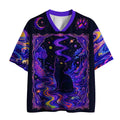Kyoto-Lion Ghostly Black Cat Mesh Jersey