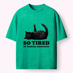 Funny Black Cat T-Shirt for Daily Wear