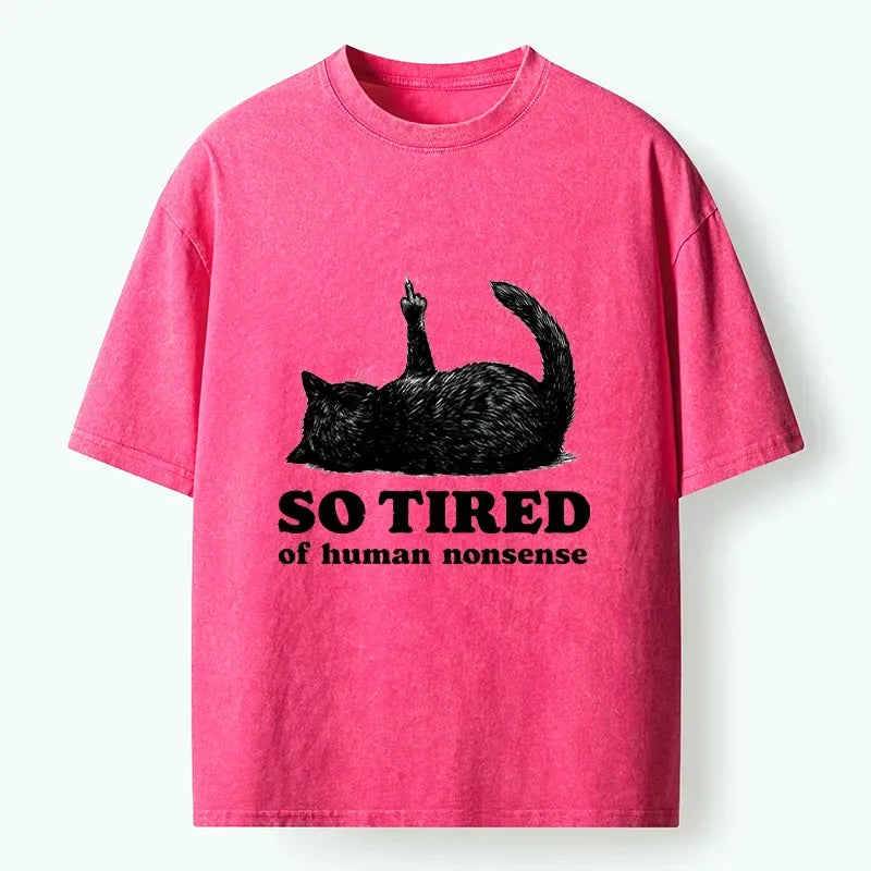 Japanese Vintage Black Cat Vibe Shirt