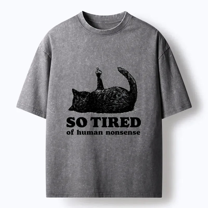Japanese Vintage Black Cat Vibe Shirt