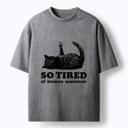 Japanese Vintage Black Cat Vibe Shirt