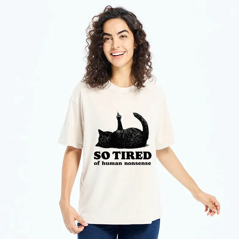 Japanese Vintage Black Cat Vibe Shirt