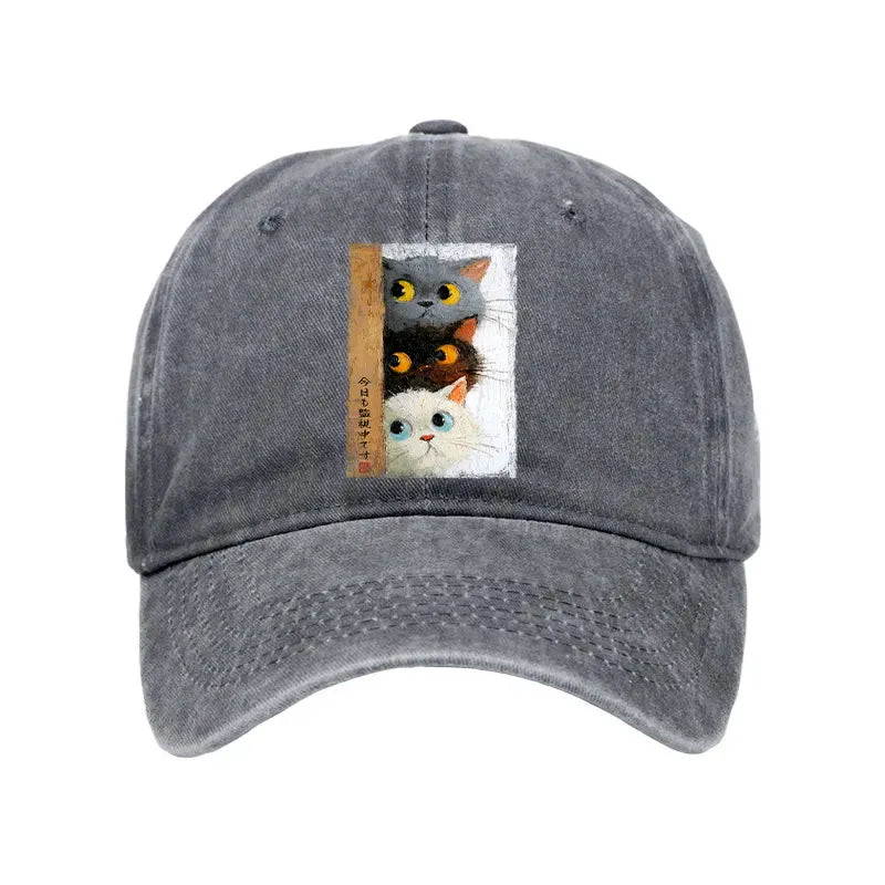 Retro cat cap for summer