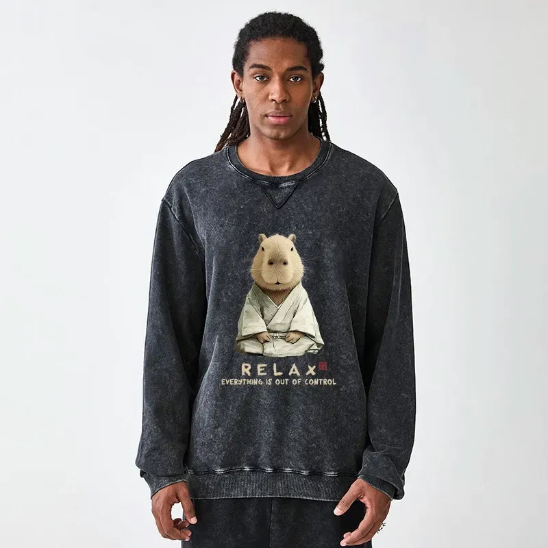 Unisex Comfortable Capybara Sweatshirt for Lounge