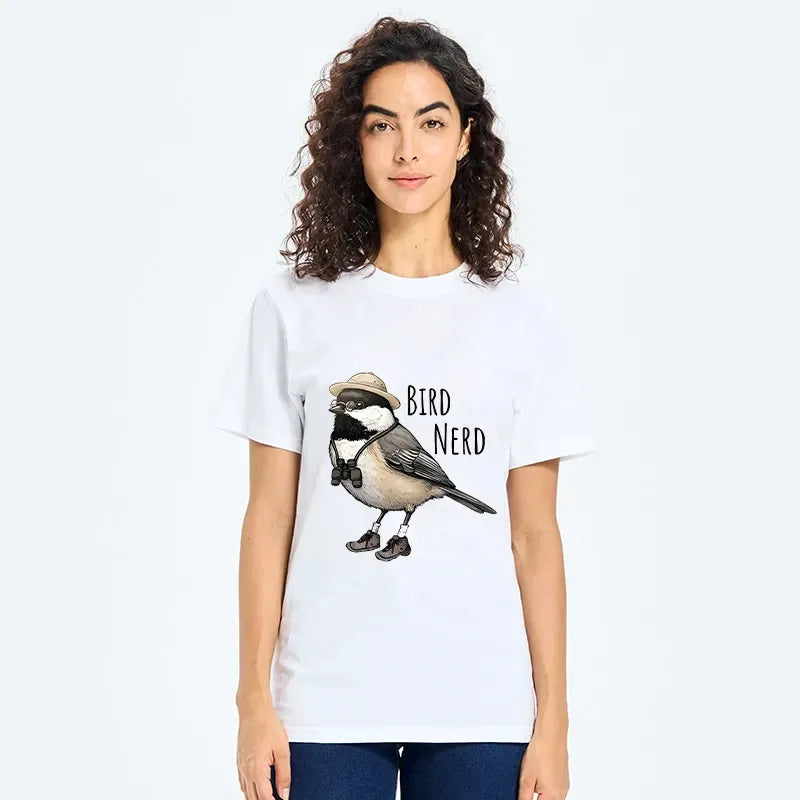 Kyoto-Lion Bird Nerd Chickadee Explorer Classic T-Shirt