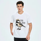 Japanese Ukiyo-e Bird T-Shirt for Summer