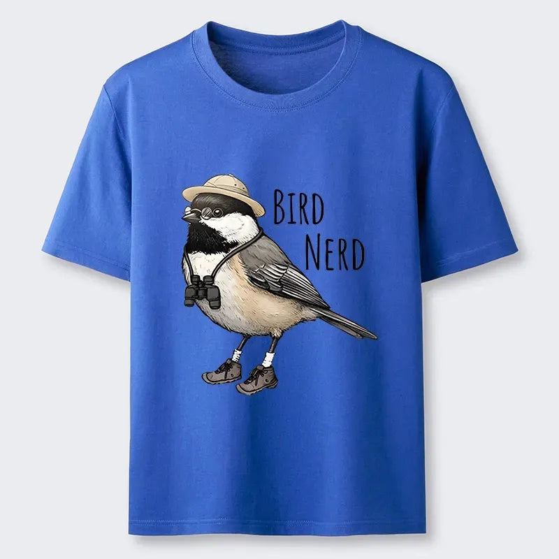 Kyoto-Lion Bird Nerd Chickadee Explorer Classic T-Shirt