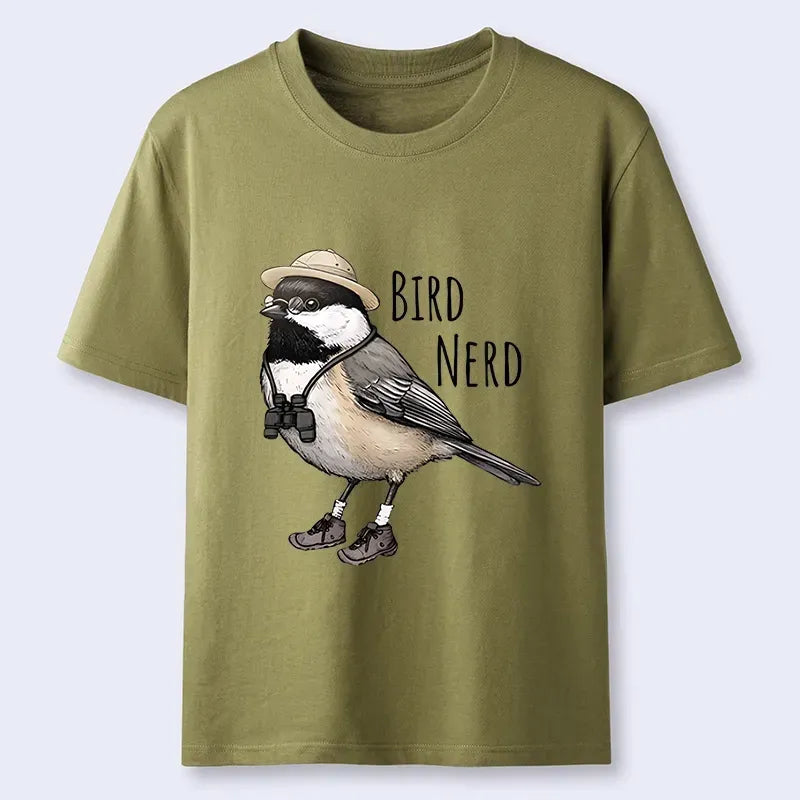 Kyoto-Lion Bird Nerd Chickadee Explorer Classic T-Shirt
