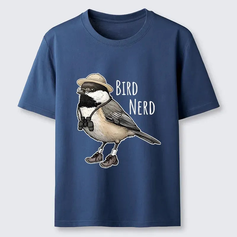 Japanese Ukiyo-e Bird T-Shirt for Summer