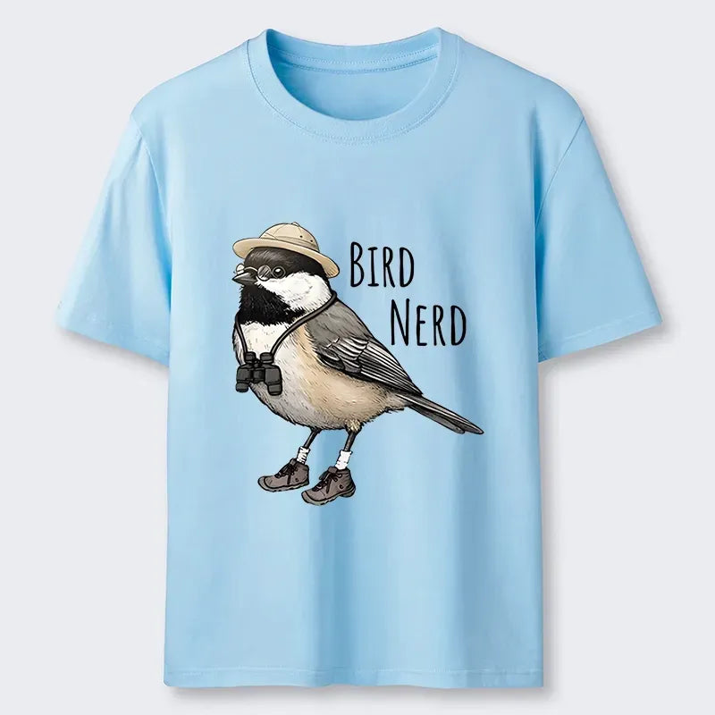 Japanese Ukiyo-e Bird T-Shirt for Summer