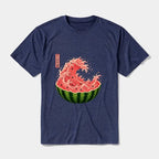 Watermelon Wave Ukiyo Art Cotton Tee