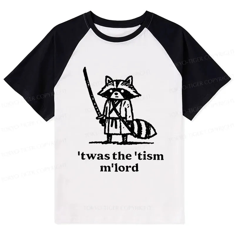 Vintage Samurai Raccoon Raglan On Sale