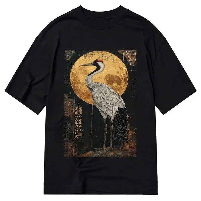 Vintage Japanese Crane Kanji T-Shirt