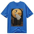 Classic Japanese Crane T-Shirt for Daily Wear