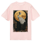 Kyoto-Lion Vintage Japanese Crane Kanji Classic T-Shirt