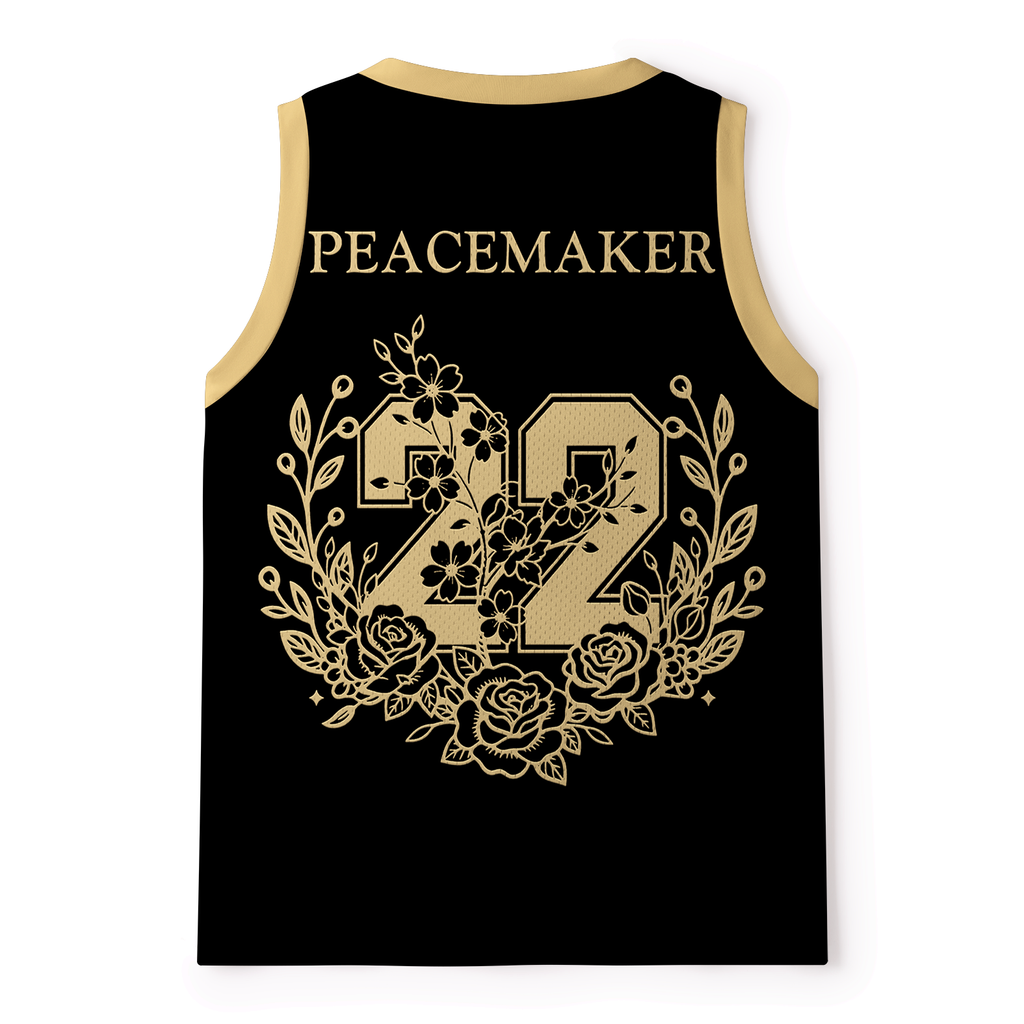 Kyoto-Lion Katana&Bloom Mesh Tank Top