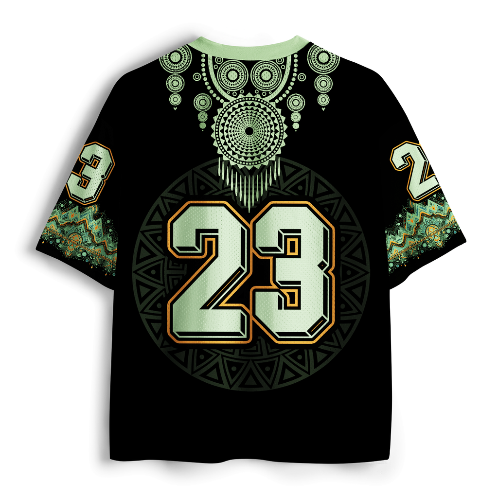 Japanese Tribal Cat Mesh Jersey for Sports