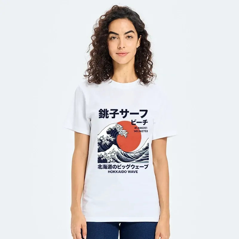 Unisex Cotton Tee with Kyoto Lion Art