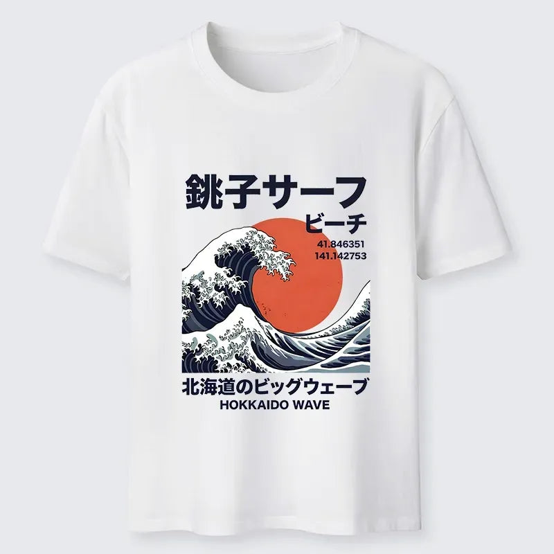 Unisex Cotton Tee with Kyoto Lion Art