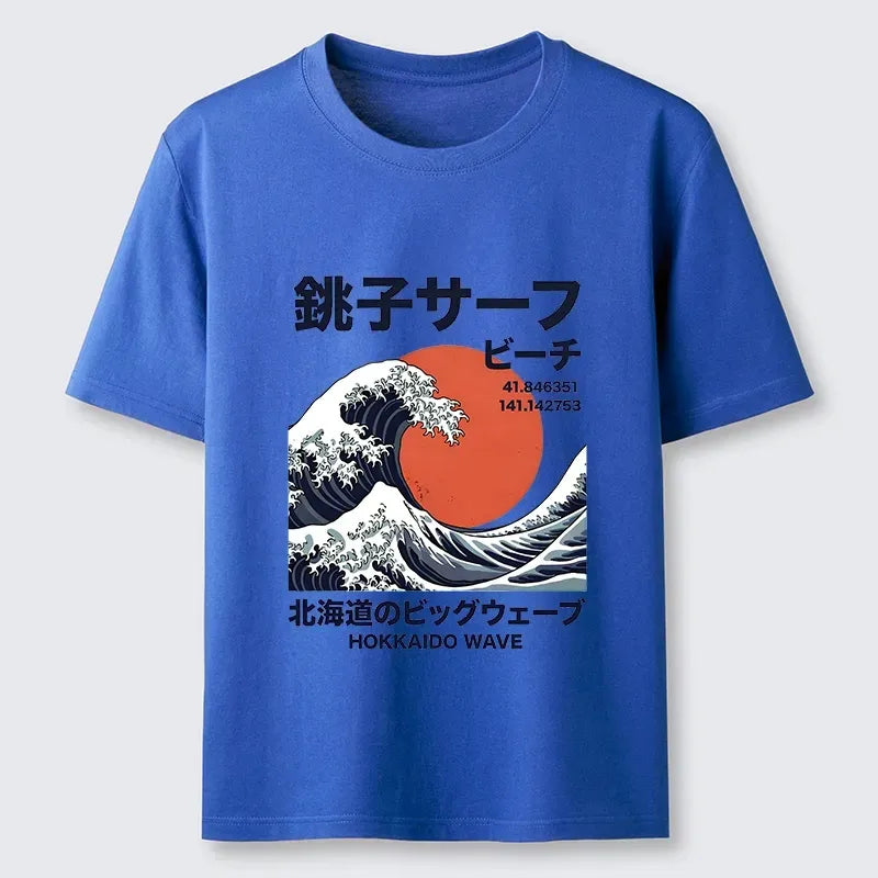 Unisex Cotton Tee with Kyoto Lion Art