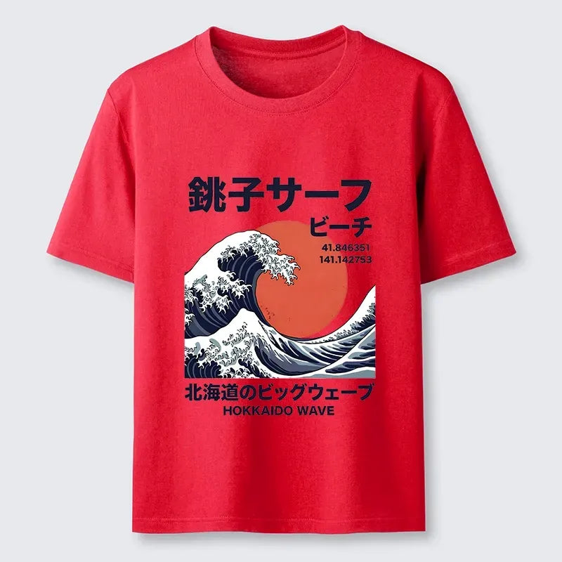 Unisex Cotton Tee with Kyoto Lion Art