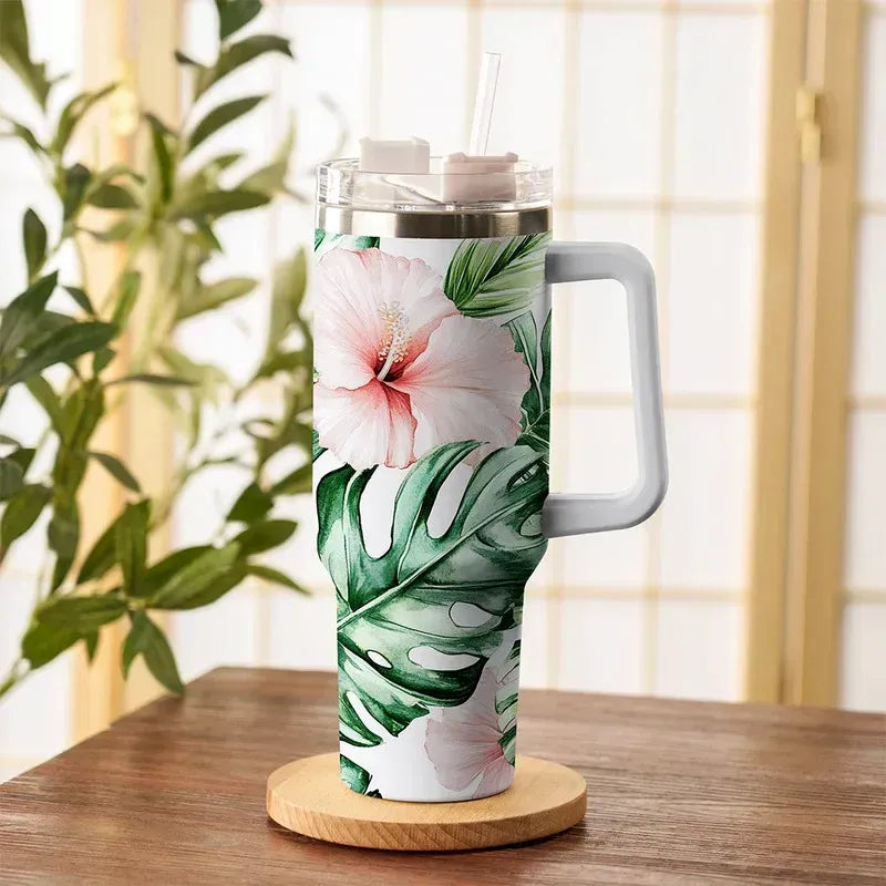 Kyoto-Lion Island Blossoms 40oz tumbler