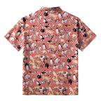 Comfortable Kyoto Lion Cat Button-up Shirt for Daily Wear
