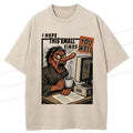 Washed cotton t-shirt for summer vacation