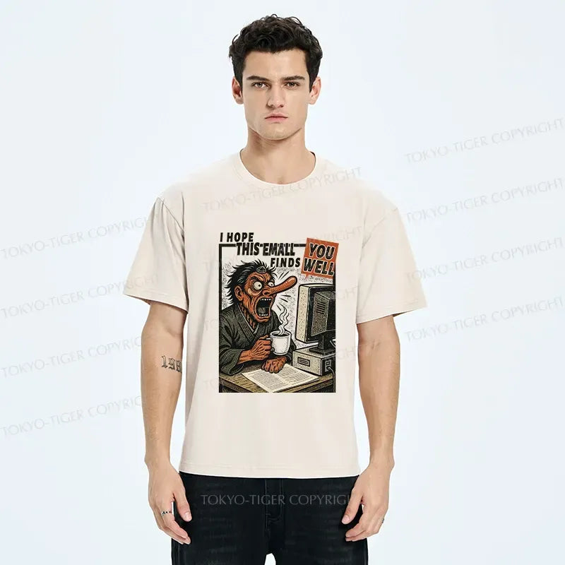 Washed cotton t-shirt for summer vacation