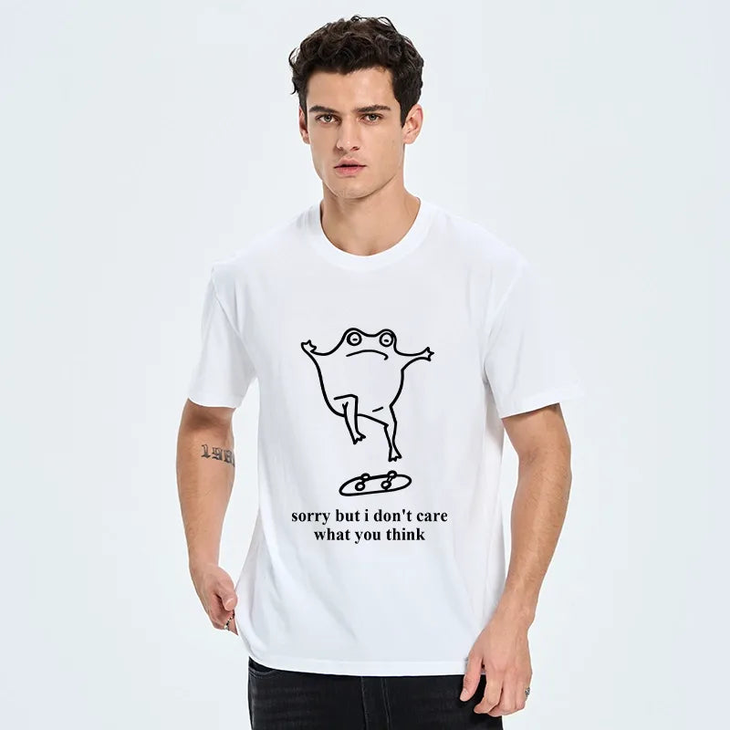 Kyoto-Lion Skate Frog No Worries Art Classic T-Shirt