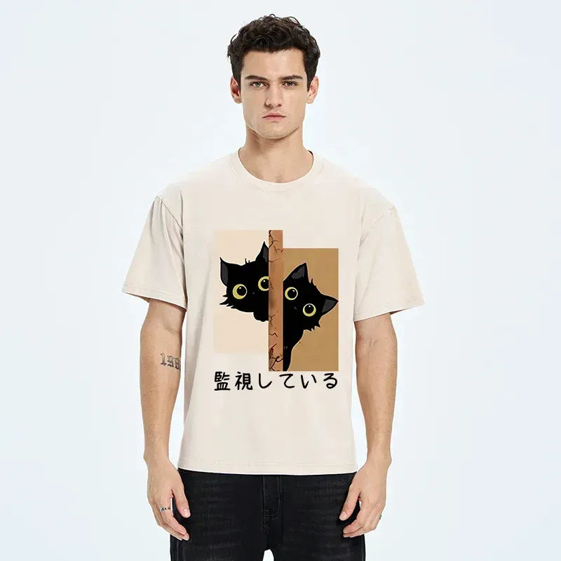 Japanese Vintage Cat T-Shirt