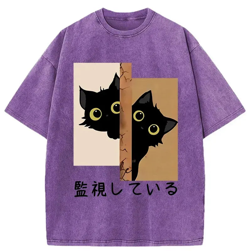 Japanese Vintage Cat T-Shirt