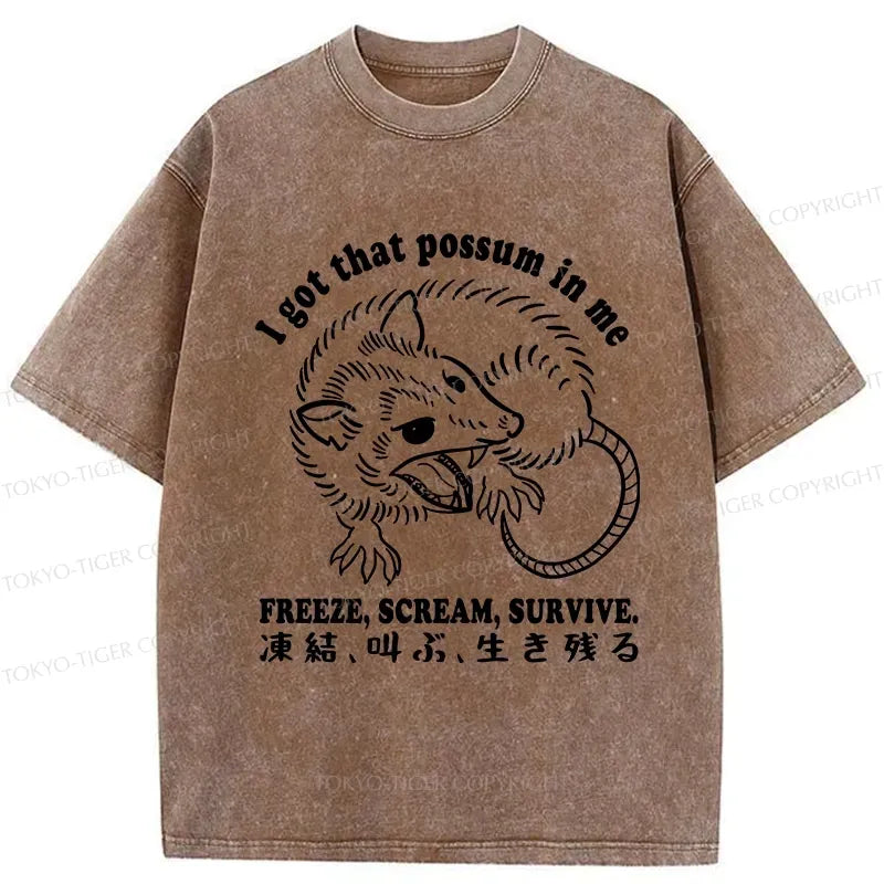 unisex possum t shirt comfortable daily wear