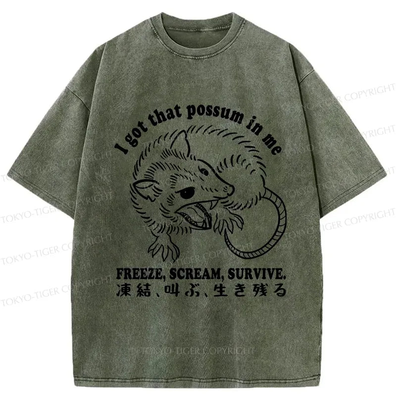 unisex possum t shirt comfortable daily wear