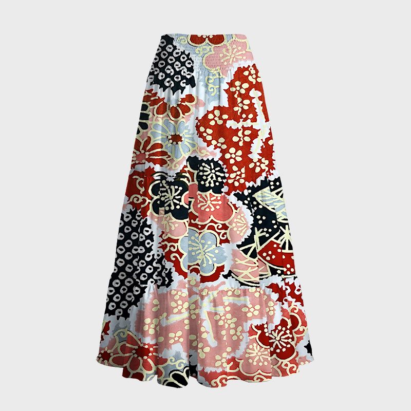 Japanese Vintage Maxi Skirt On Sale